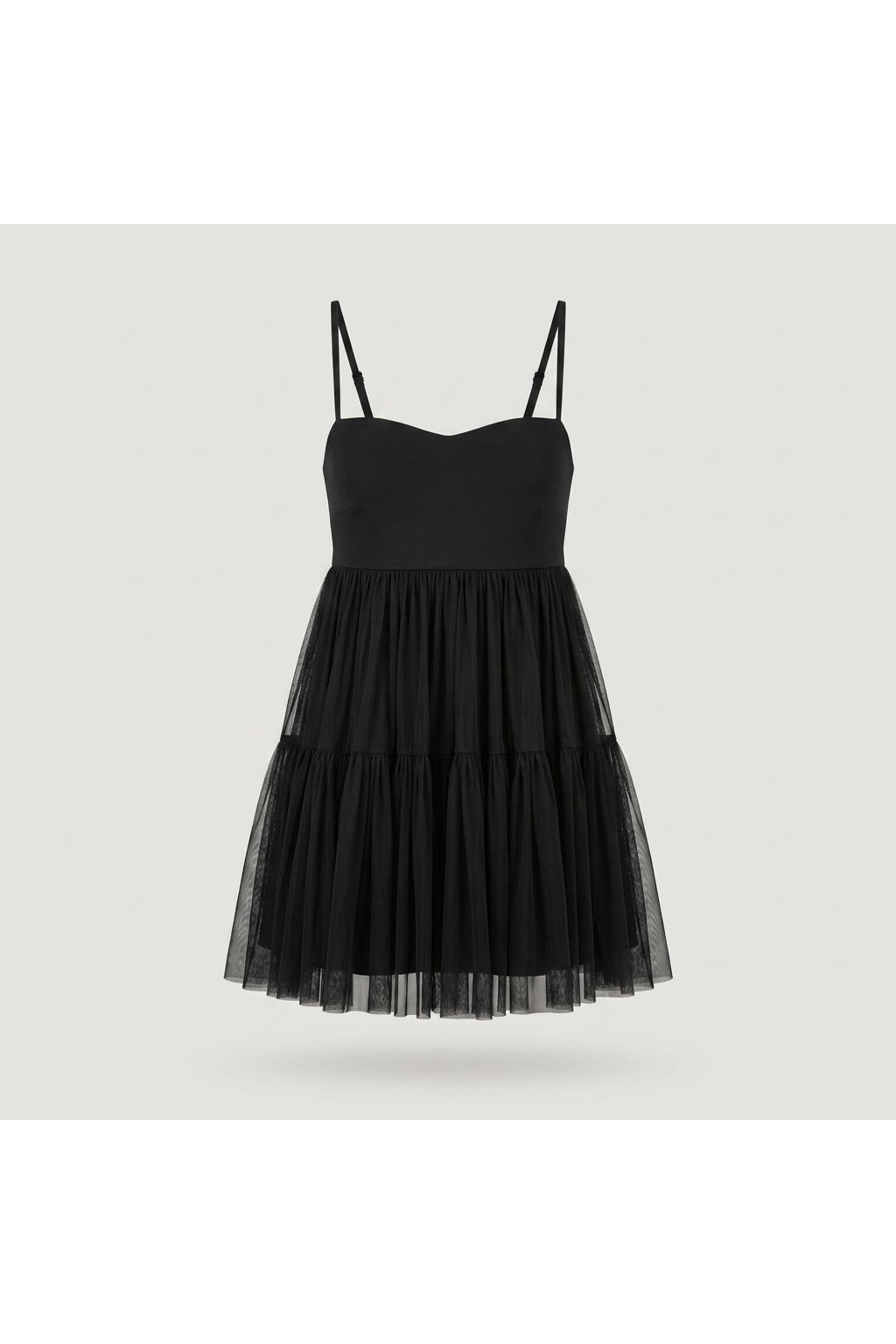 tiered mesh mini dress Plus Size - Nightfall Tiered Mesh Mini Dress