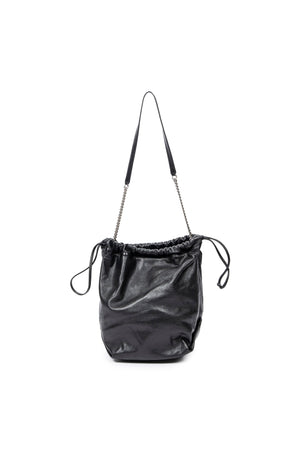 Small Teddy Drawstring Bucket Bag