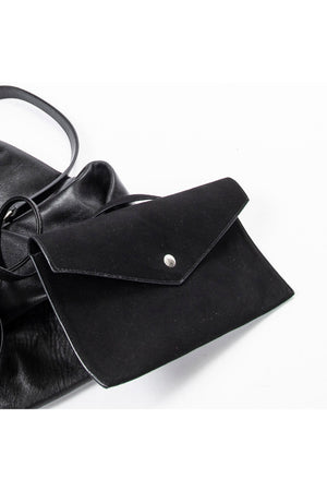 Small Teddy Drawstring Bucket Bag