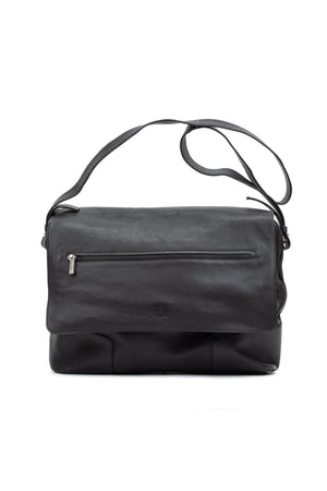 Front Zip Messenger Bag