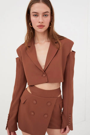 For Love & Lemons Alysa Crop Blazer