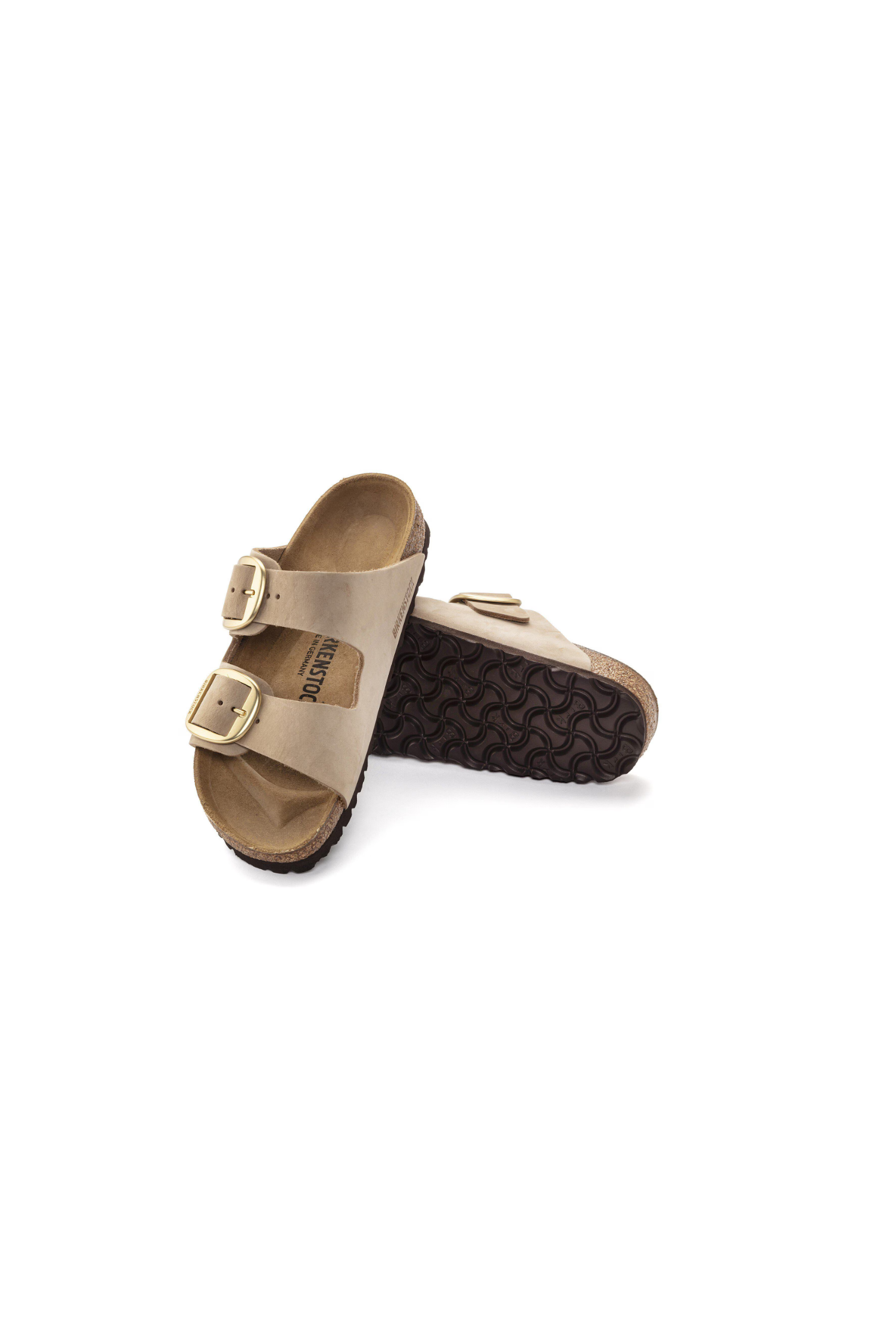 Birkenstock Arizona Big Buckle | Nubuck Leather Sandcastle