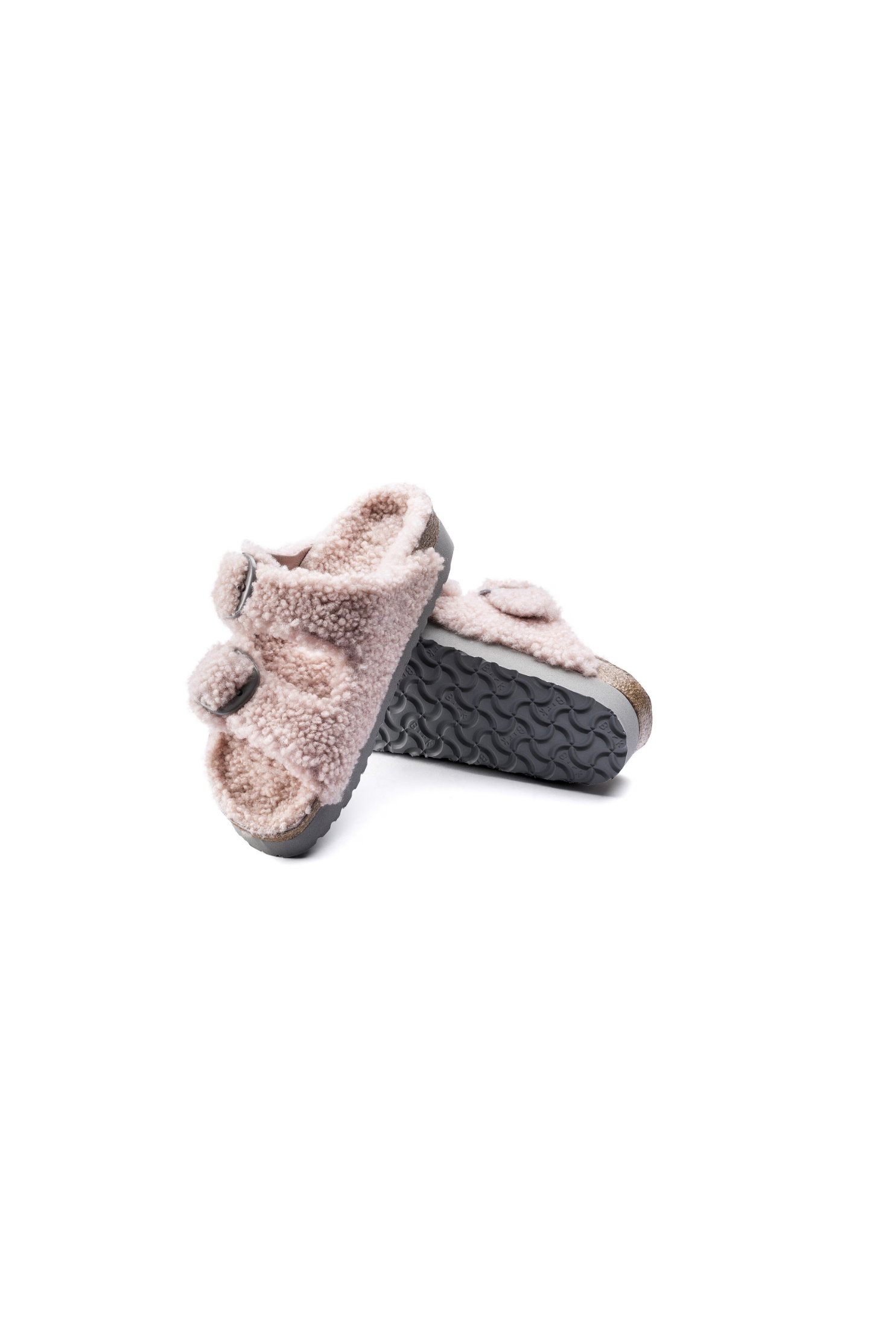 Birkenstock Arizona Big Buckle | Shearling Teddy Crystal Rose