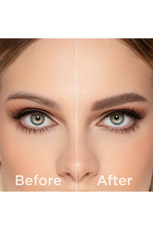 COLOR + SHAPE BROW POWDER DUO - LIGHT BEFORE AFTER