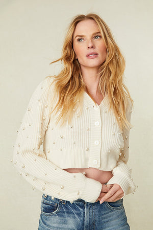 LoveShackFancy Frances Crop Cardigan