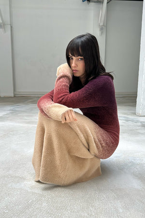 SAEMDI Gradient Knit Dress
