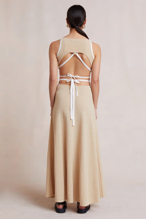 Bec + Bridge Lauryn Knit Top - Cream/ Sand