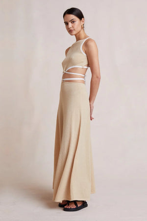 Bec + Bridge Lauryn Knit Skirt - Cream/ Sand