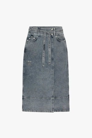 House of Sunny Low Rider Denim Skirt