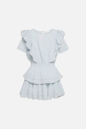 LoveShackFancy Natasha Dress - Horizon Blue Hand Dye