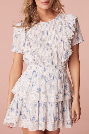 LoveShackFancy Natasha Dress - Skysail Blue