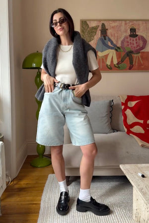 @franki.dammone in House of Sunny Sundown Denim Shorts