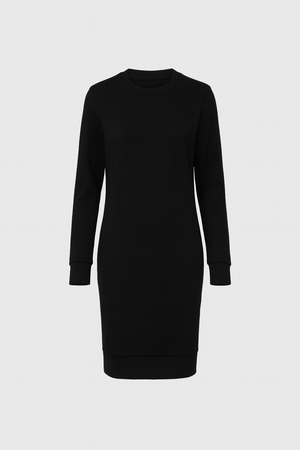 Black dress on a white background