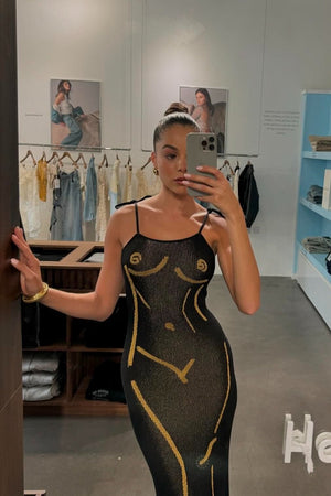 @elissaburns in House of Sunny The Statue Dress