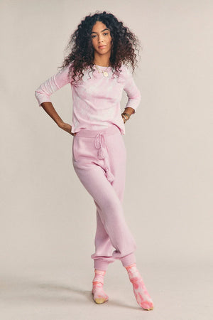 LoveShackFancy Yulia Top - Sugar Poppy Hand Dye