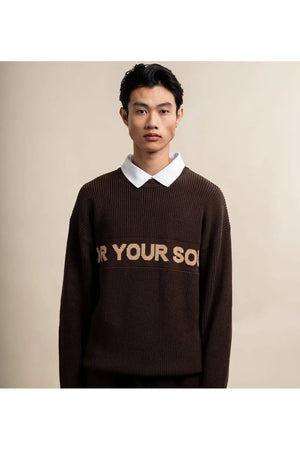 The Reset Knit in Coffee For Your Soul