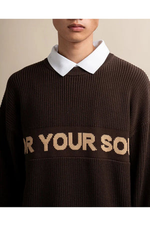 The Reset Knit in Coffee For Your Soul