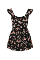 The Elisabeth Romper Dress - '90s Rose Print