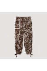 Bandana Print Cargo Trouser | Brown