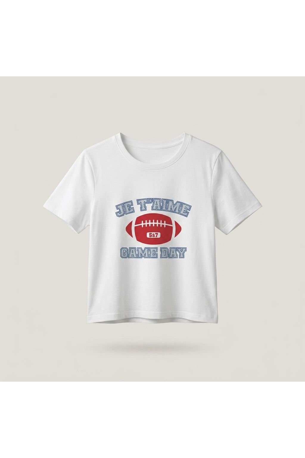 Cropped Graphic T-Shirt | White