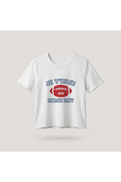 Cropped Graphic T-Shirt | White