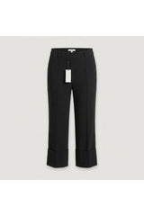 Cuffed Seamed Trouser | Black