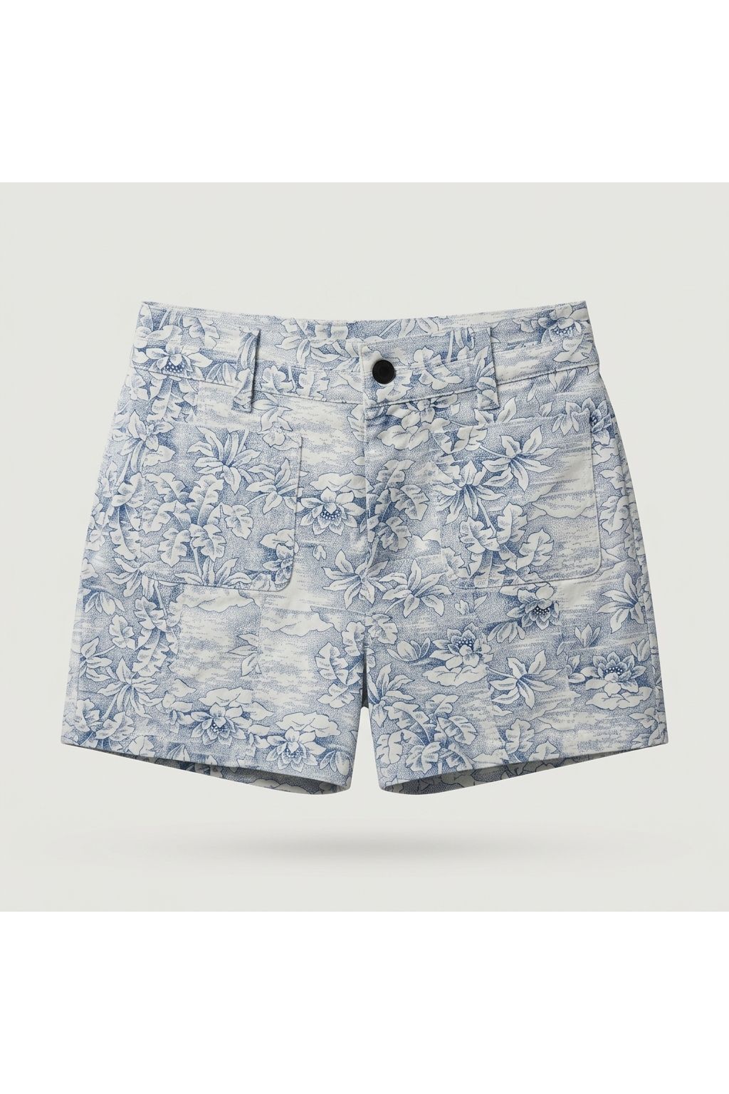 Floral Print Patch Pocket Shorts | Multi