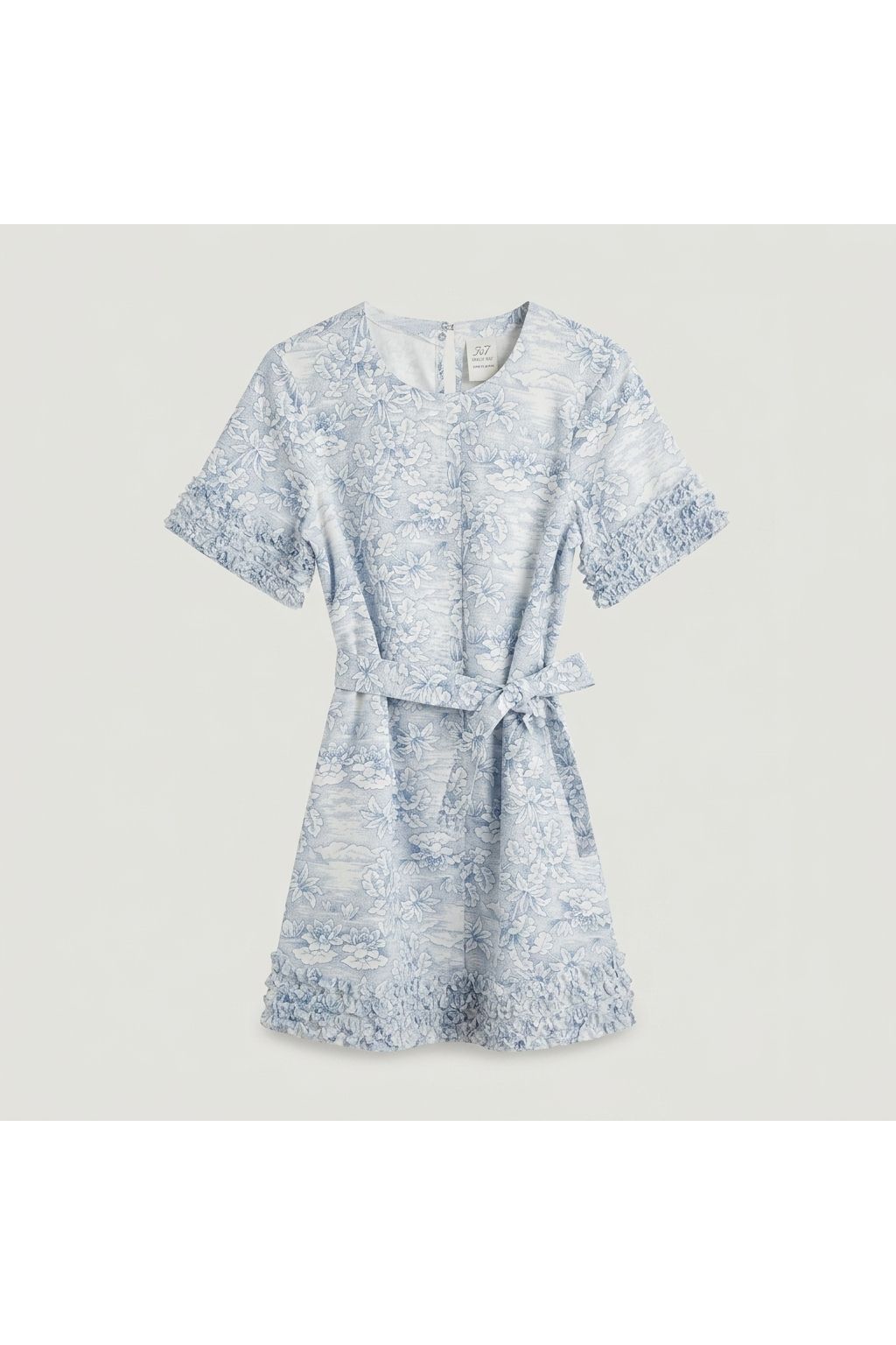 Floral Ruffled Mini Dress | Multi