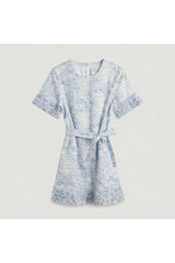 Floral Ruffled Mini Dress | Multi