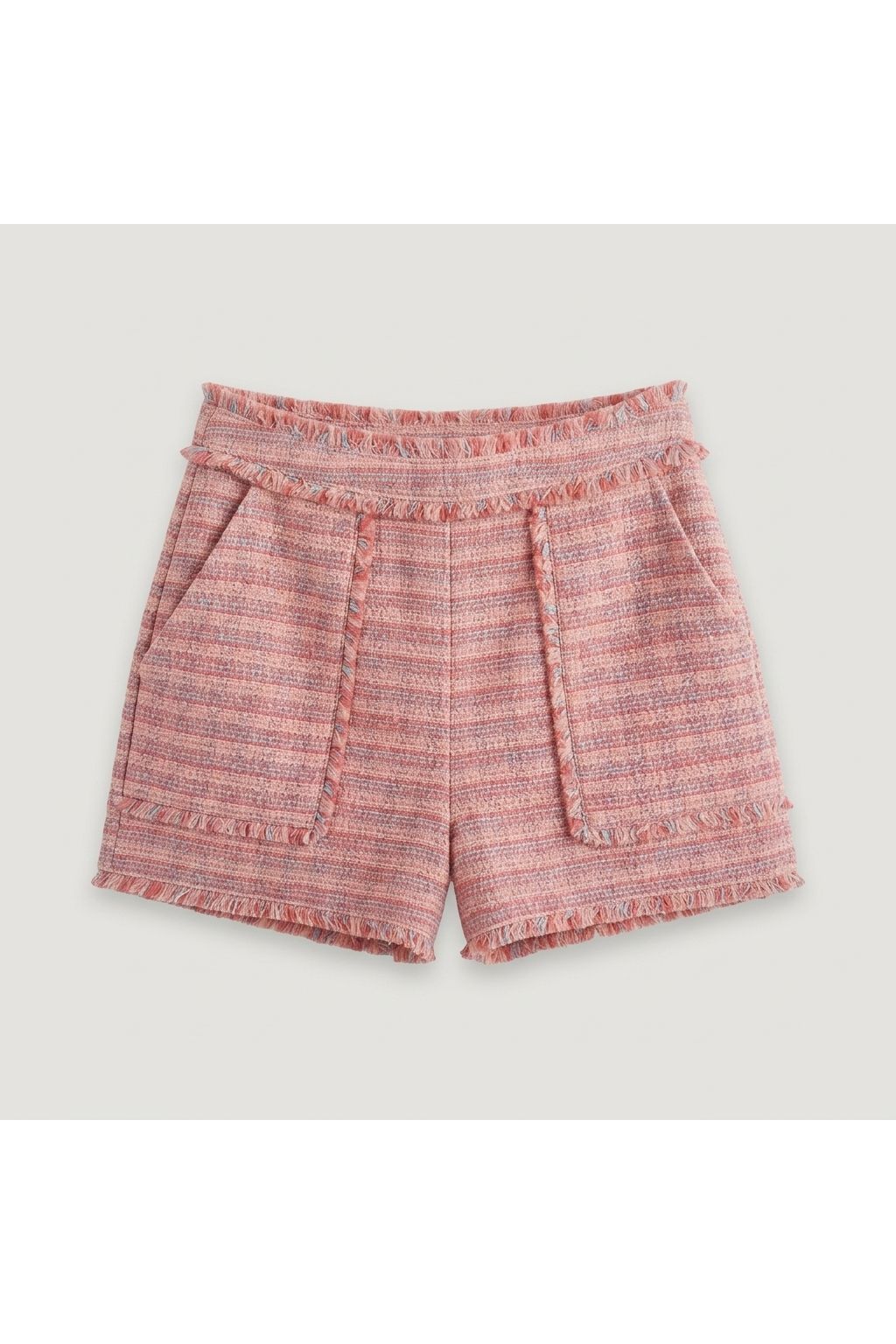 Frayed Tweed Short | Pink