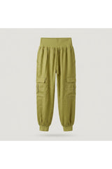 Silk Cargo Jogger | Green