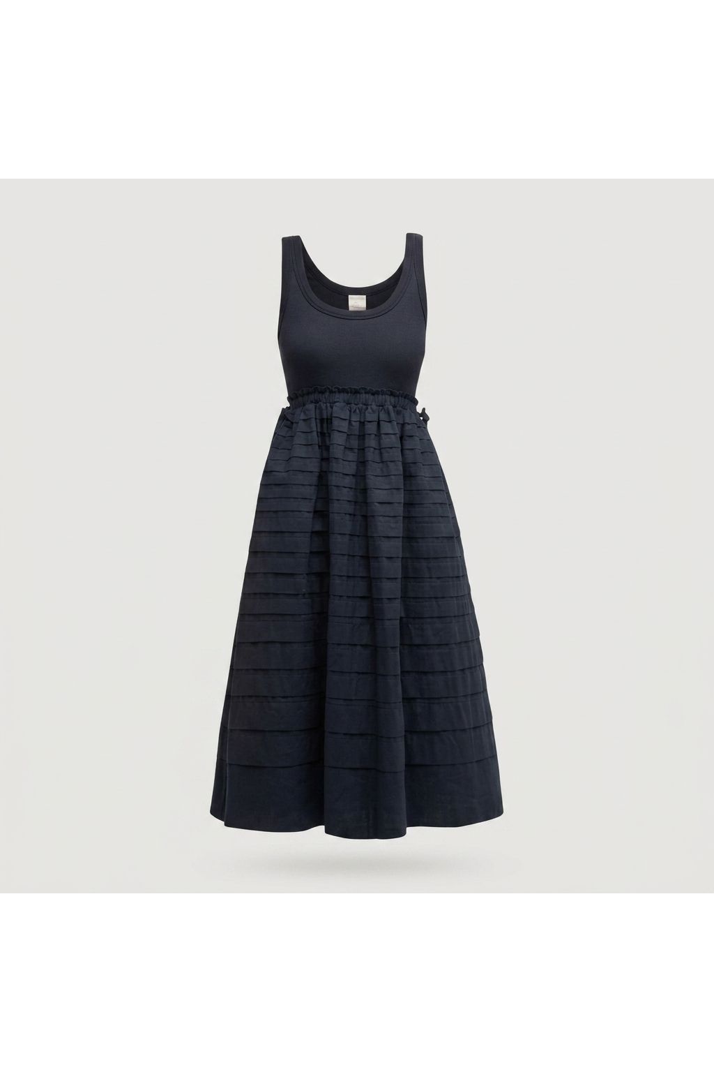 Tiered Mixed Media Dress