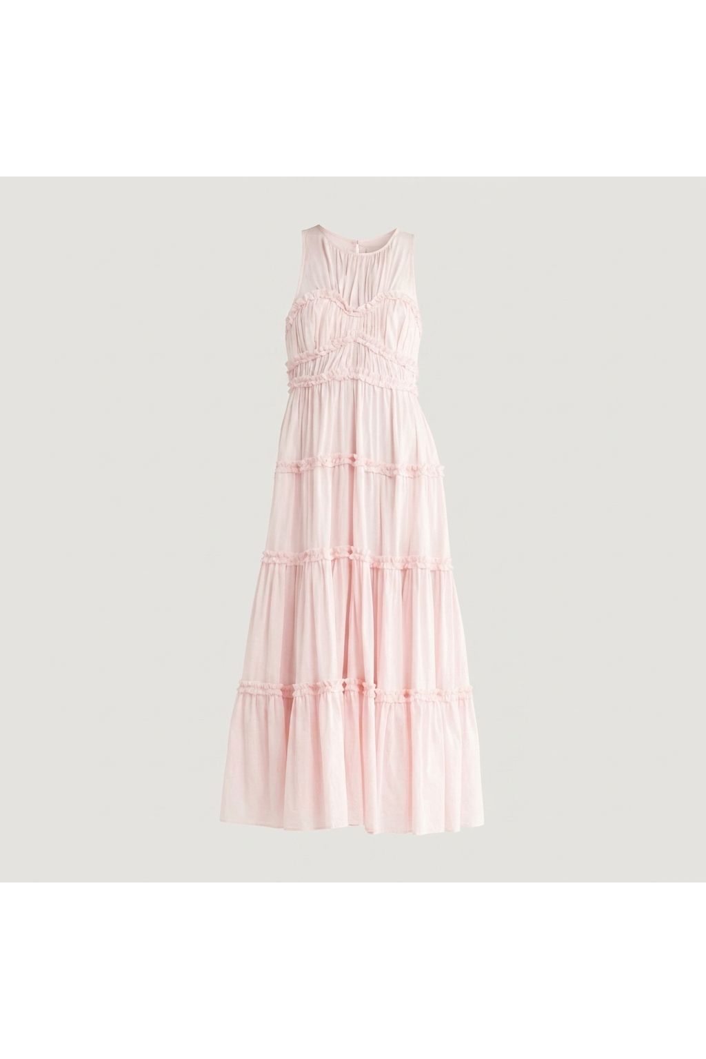 Tiered Ruffle Midi Dress | Pink