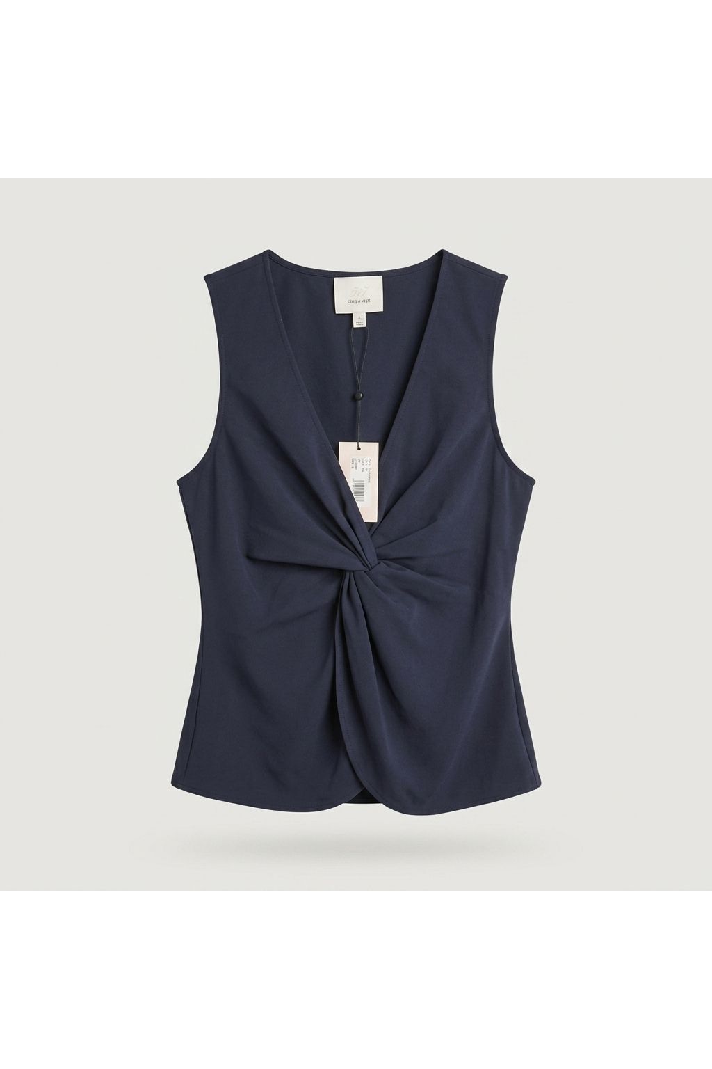 Twist Front Sleeveless Top | Blue