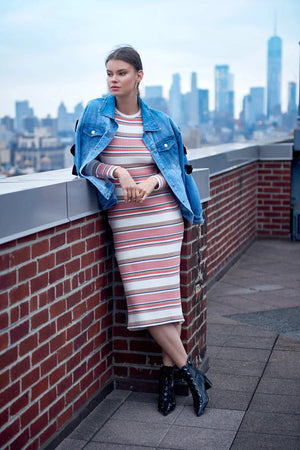 Endless Rose Denim Jacket With Bow Detail