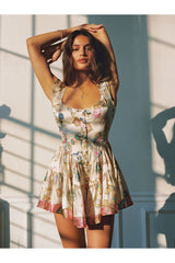 The Iconic Vintage Jewelry Scarf Print Elisabeth Romper