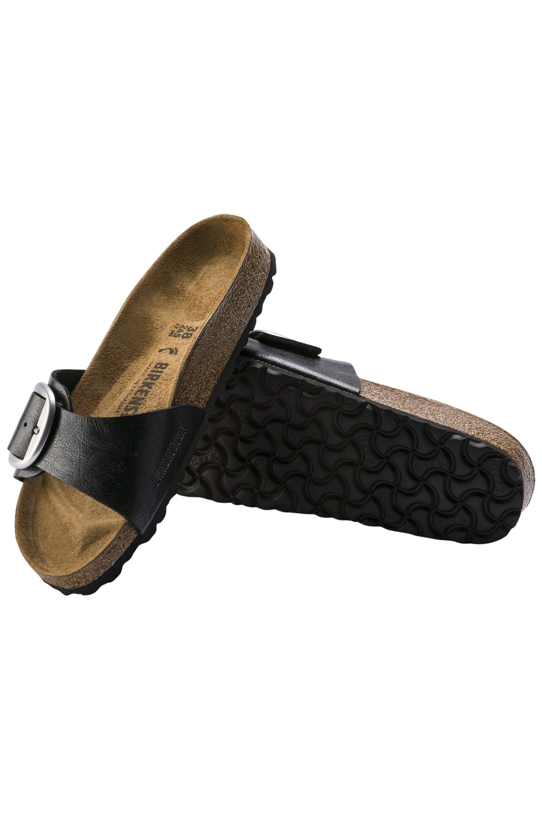 Birkenstock Madrid Big Buckle Birko Flor | Graceful Licorice | Narrow