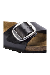 Birkenstock Madrid Big Buckle Birko Flor | Graceful Licorice | Narrow