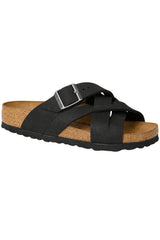 Birkenstock Lugano Oiled Leather Camberra | Old Black | Narrow
