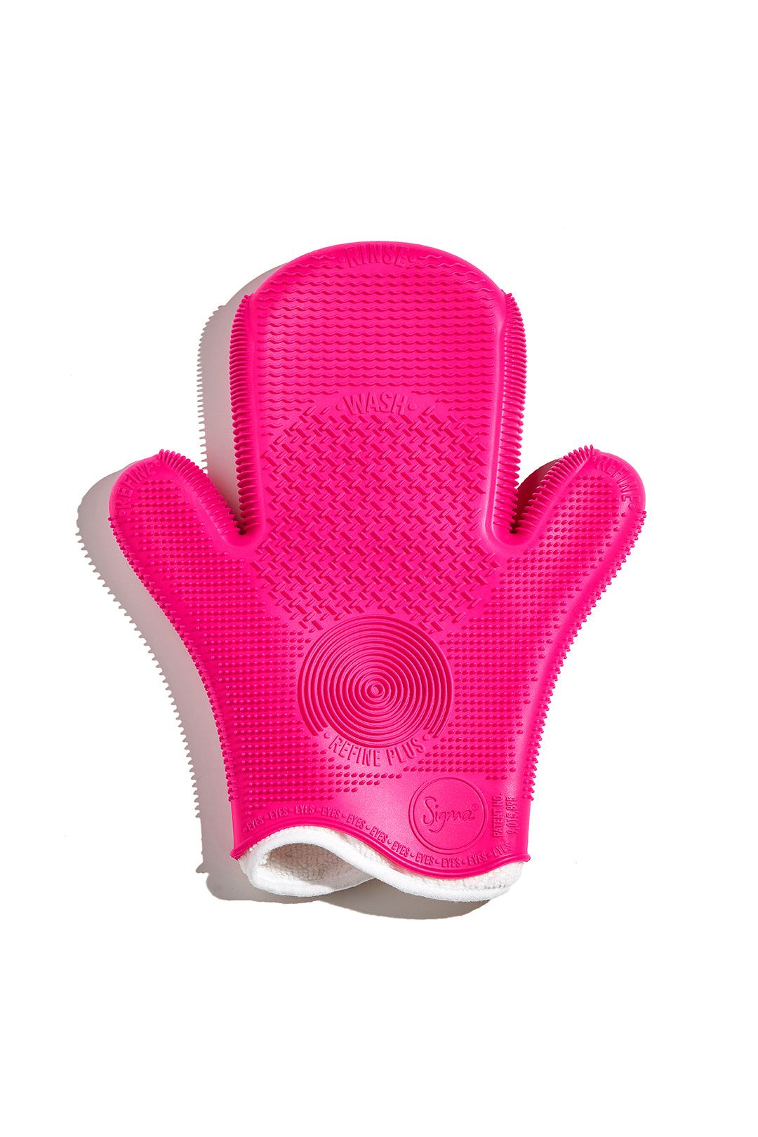 Pink Sigma Spa® Brush Cleaning Glove for makeup and brushes