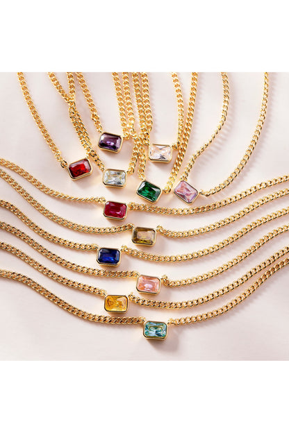 Jane Birthstone Necklace