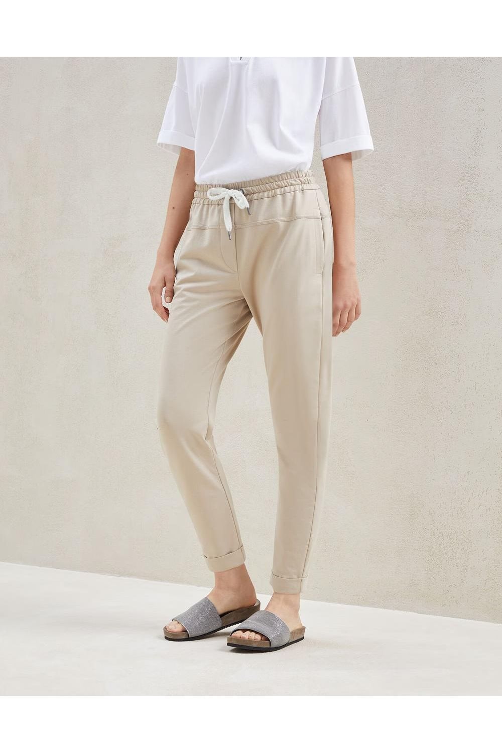 BRUNELLO CUCINELLI | Drawstring-Waist Joggers