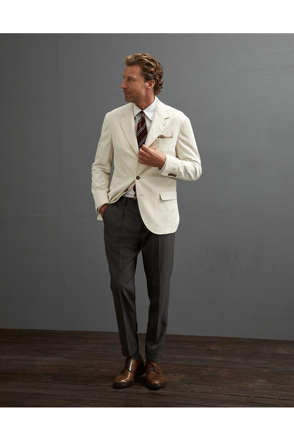 BRUNELLO CUCINELLI | Single-Breasted Cotton Blazer