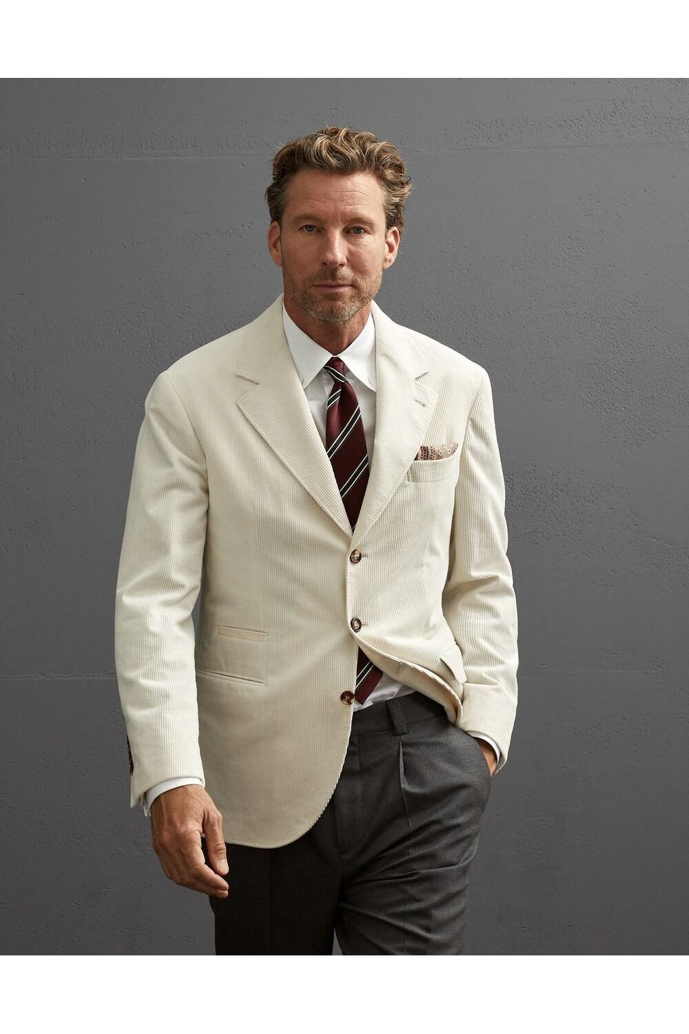 BRUNELLO CUCINELLI | Single-Breasted Cotton Blazer