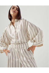 Brunello Cucinelli | Striped High-Waist Trousers
