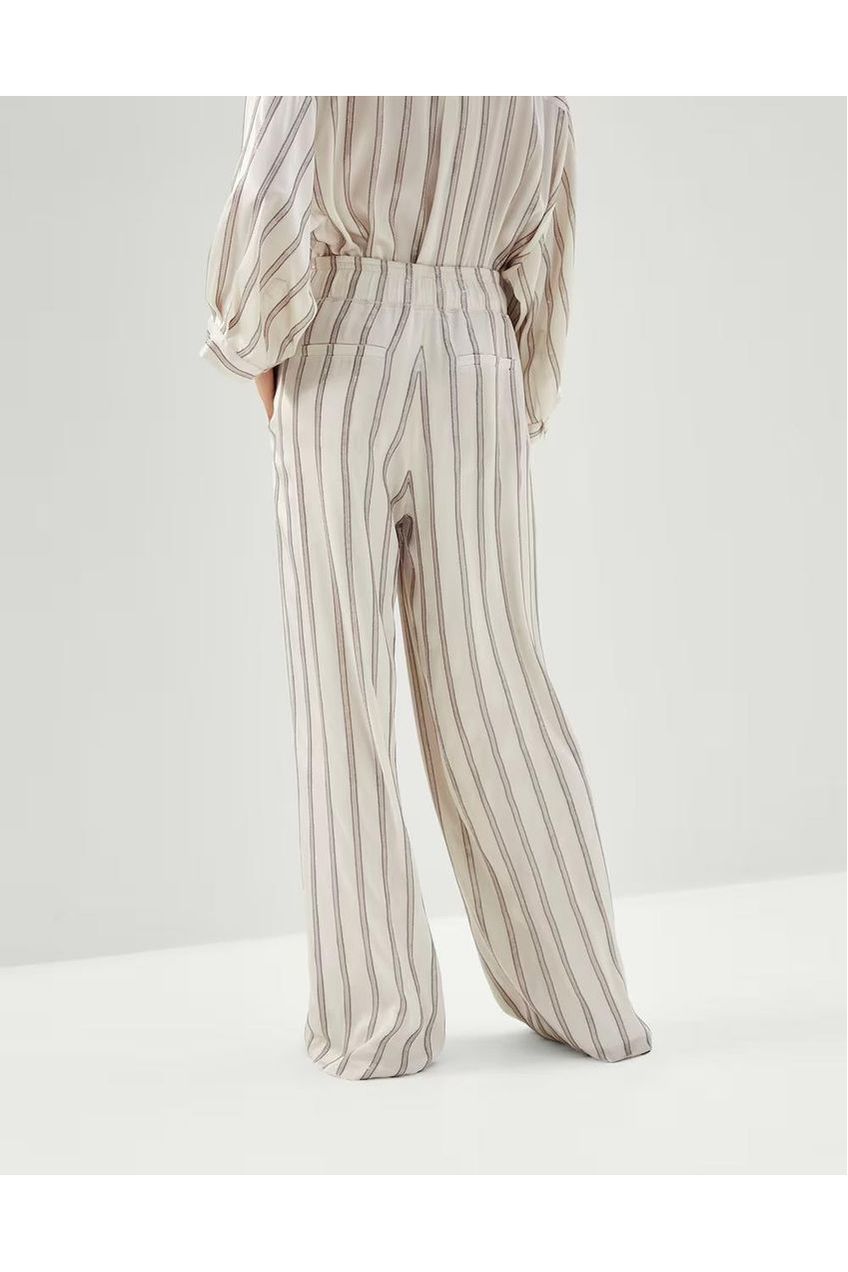 Brunello Cucinelli | Striped High-Waist Trousers