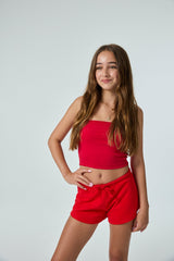 Alexa Camp Red Tube Top
