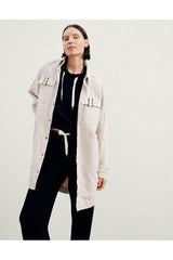 Women's Light Beige Oversized Jacket