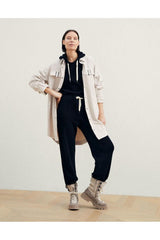 Women's Light Beige Oversized Jacket