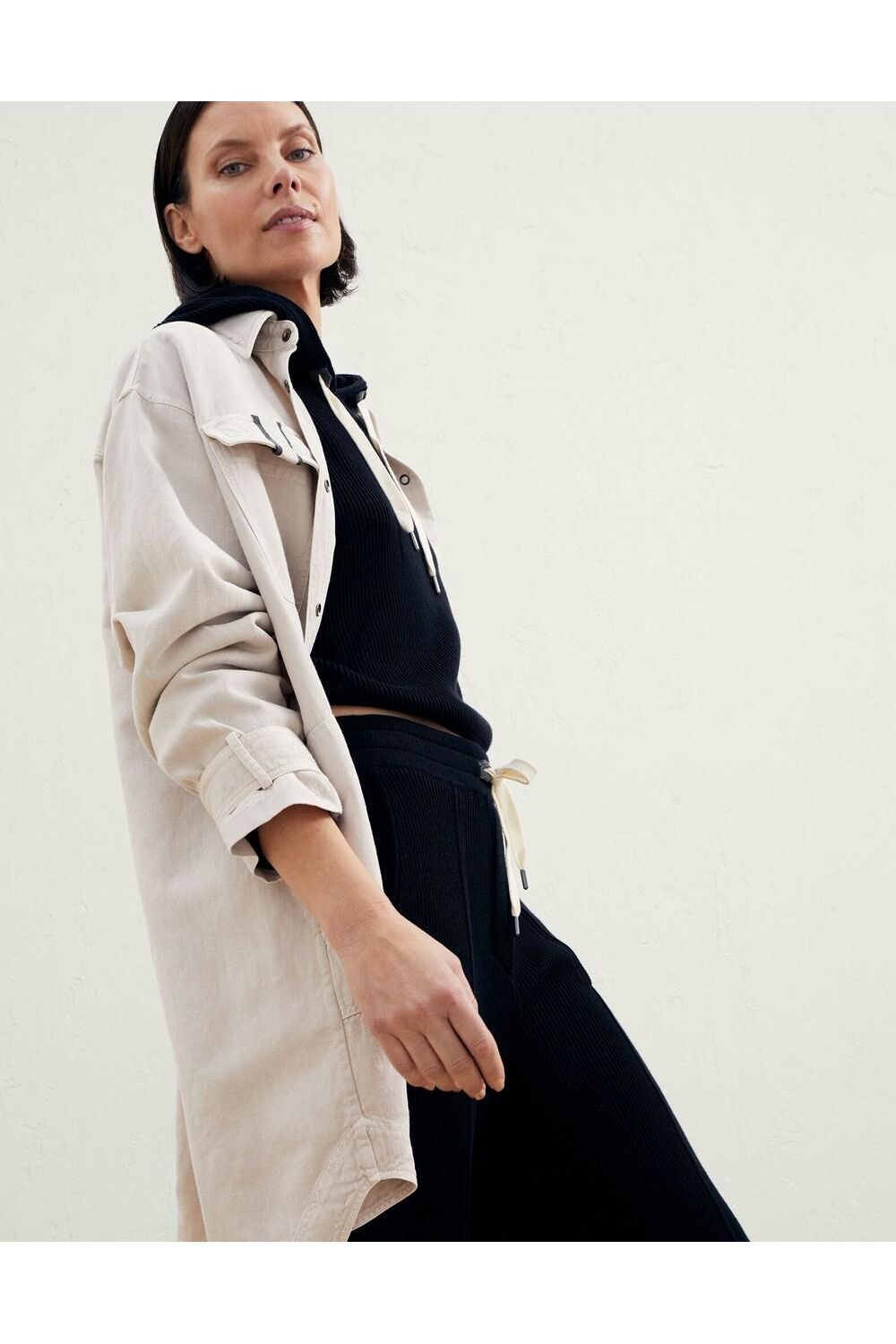 Women's Light Beige Oversized Jacket